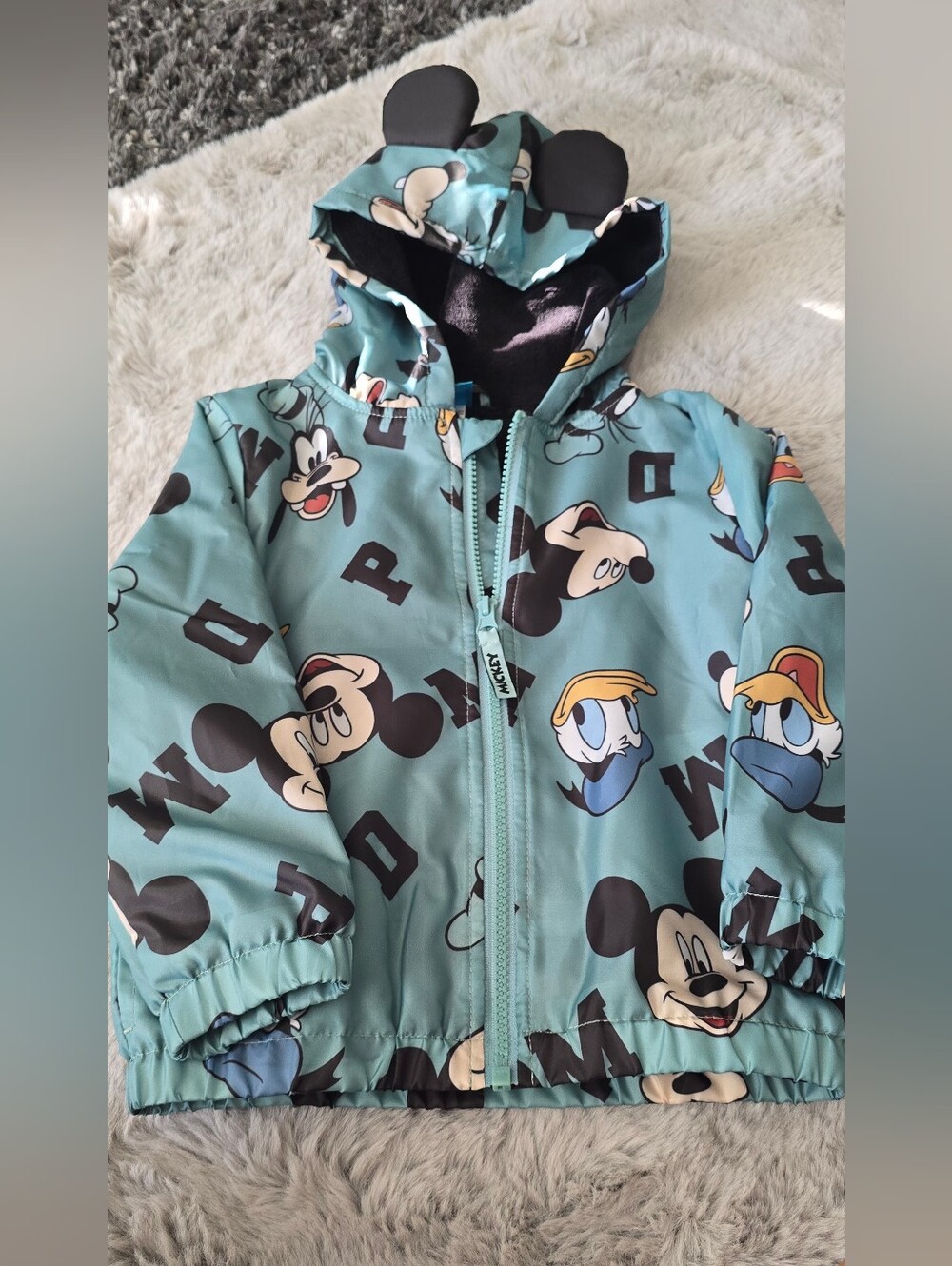 Disney Mickey Mouse Club fleece lined jacket with hood. 4T